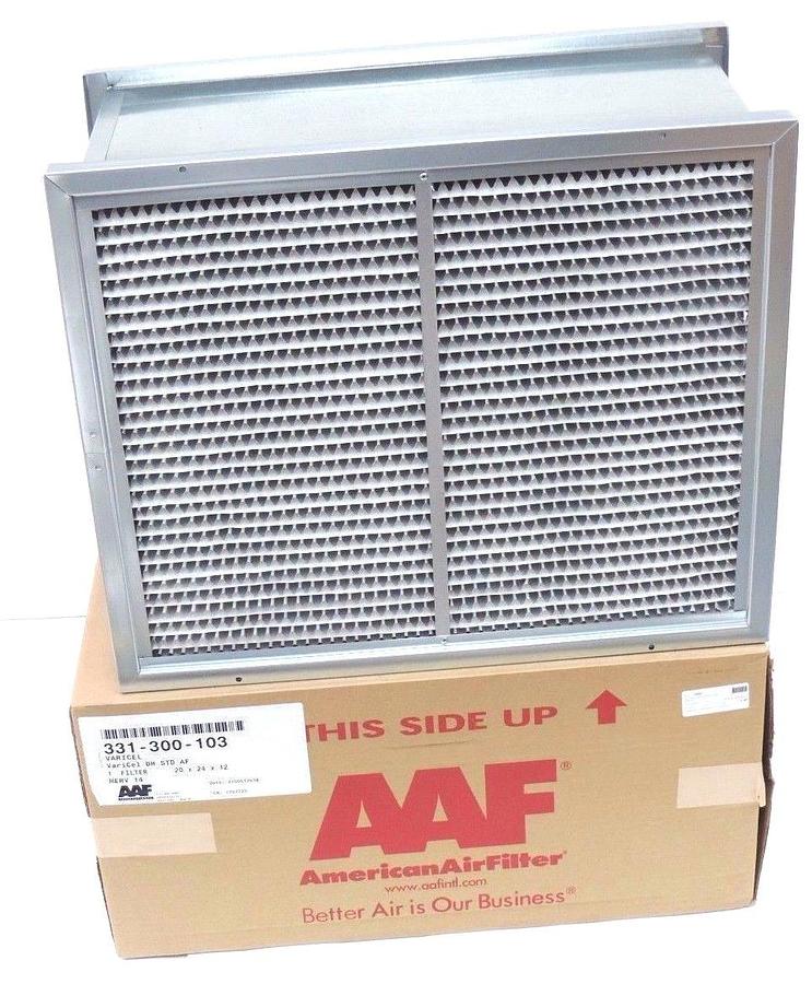 Used NIB AMERICAN AIR FILTER 331-300-103 VARICEL DH STD AF 20X-24-12, 331300103