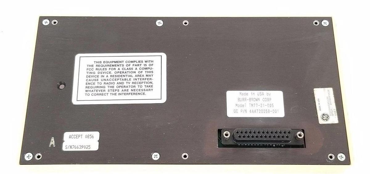 Used GE FANUC 44A720058-001 OPERATOR INTERFACE UNIT MODEL: TM77-21-005, IC600KD500B