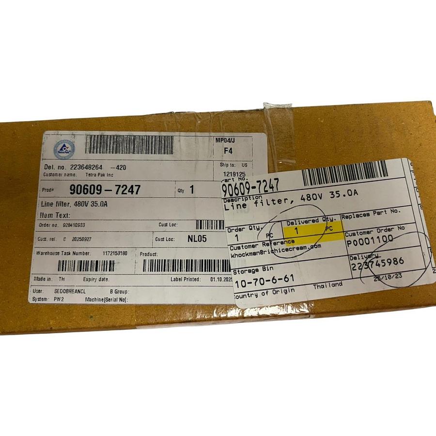 Schaffner FN3270H-35-33 3-Phase EMC RFI Power Line Filter 35A 480V 520V -  NSMP
