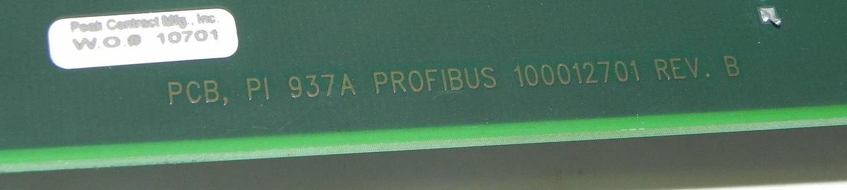Used MKS INSTRUMENTS ASSY, PCB, PI 9370 PROFIBUS 100012702 REV. B BOARD