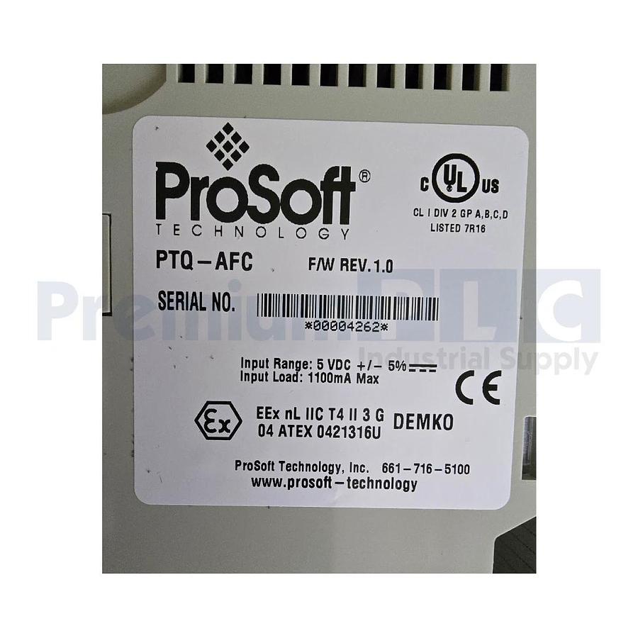 ProSoft PTQ-AFC ProTalk LIQUID & GAS FLOW COMPUTER MODULE FOR QUANTUM SERIES NEW