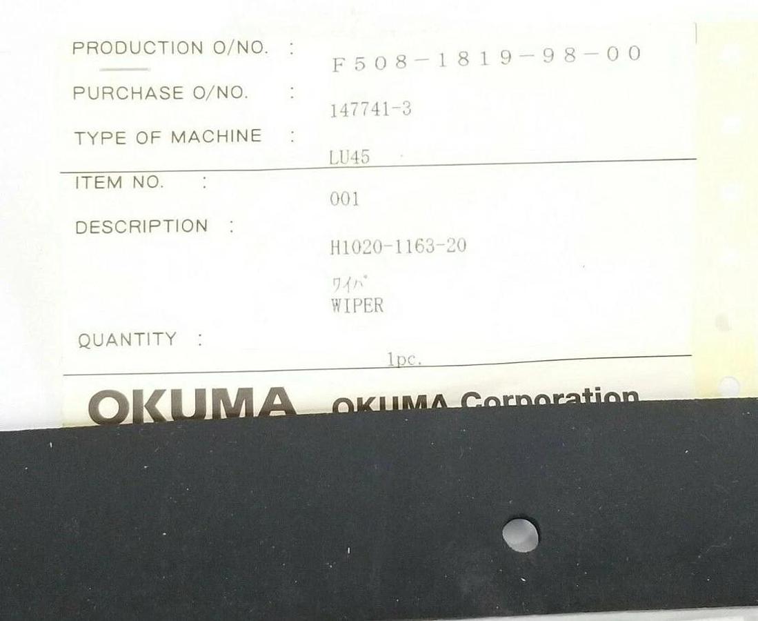 LOT OF 2 NEW OKUMA H1020-1163-20 WIPER UPPER SADDLE LU45