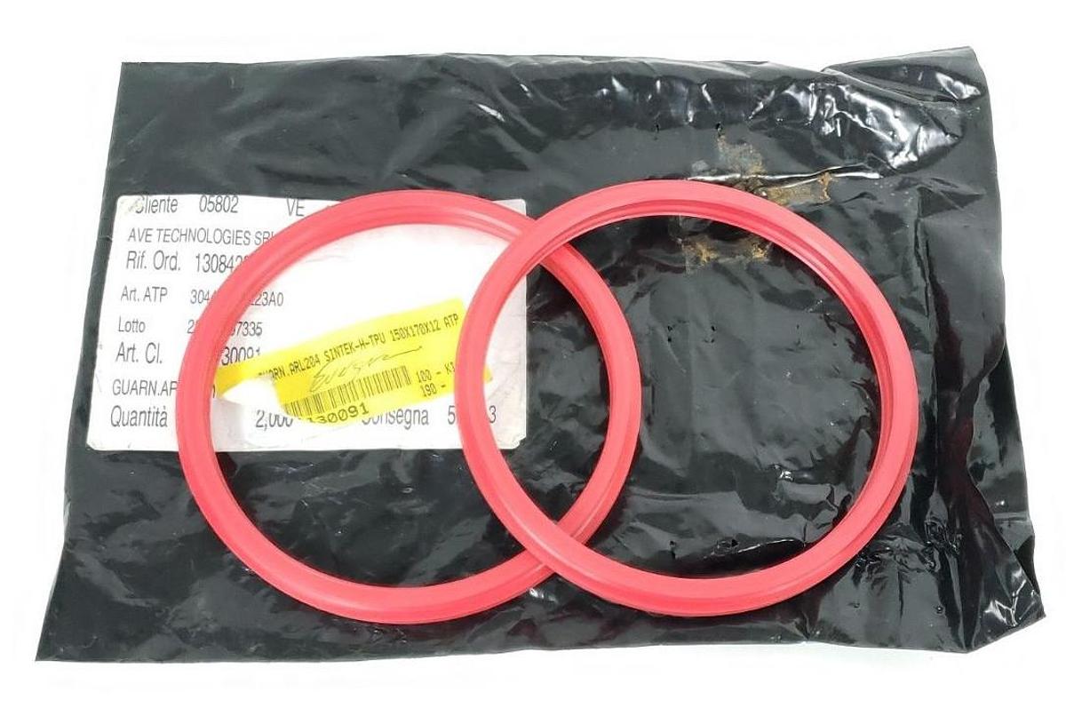 Used LOT OF 2 NEW SINTEK ARL204 THERMOPLASTIC POLYURETHANE O RINGS 150X170X12
