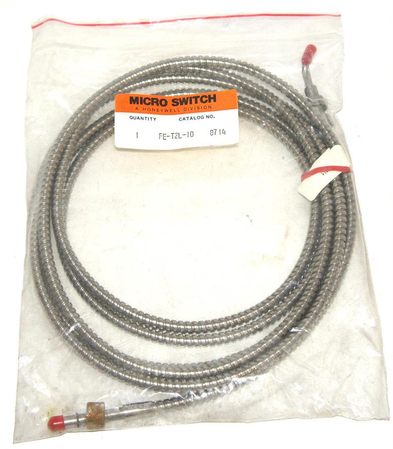 Used NEW HONEYWELL MICRO SWITCH FE-T2L-10 FIBER OPTIC CABLE FET2L10