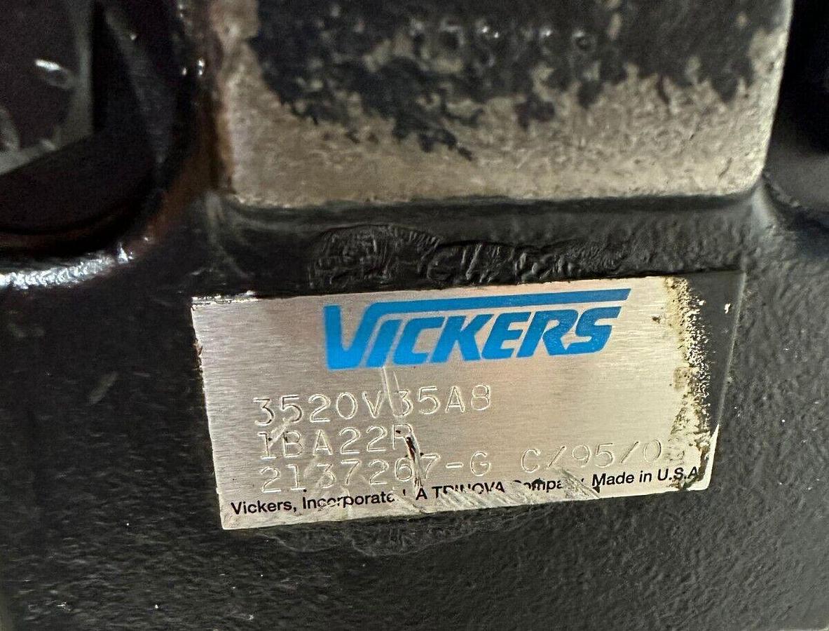 Used REPAIRED VICKERS 3520V35A8-1BA22R HYDRAULIC PUMP 02-137267-G 2137267-G V SERIES
