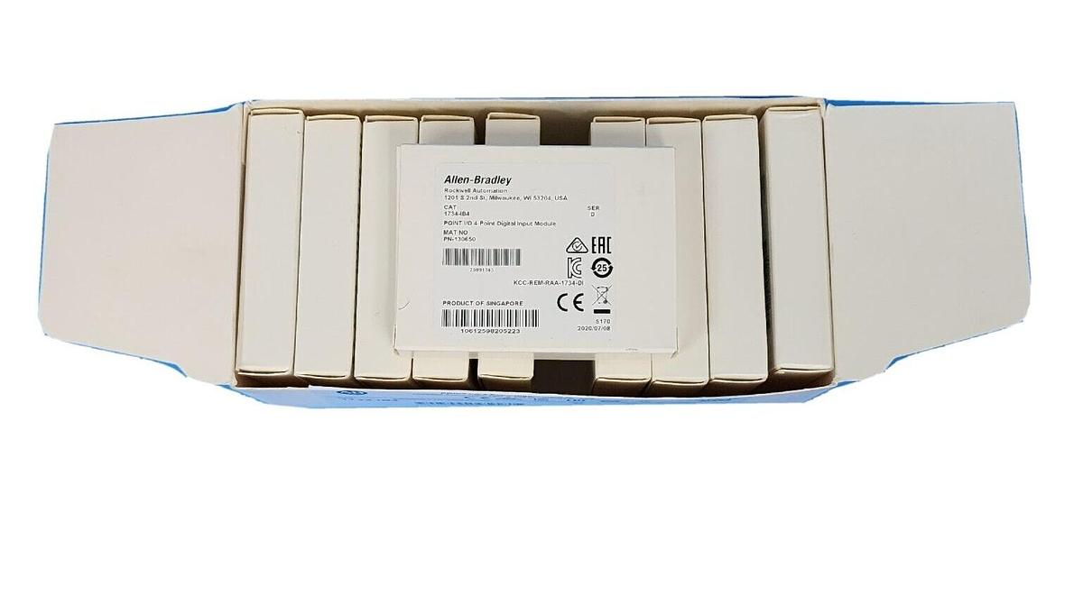Used BOX OF 10 NEW ALLEN BRADLEY 1734-IB4 POINT I/O 4 POINT DIGITAL INPUT MODULES