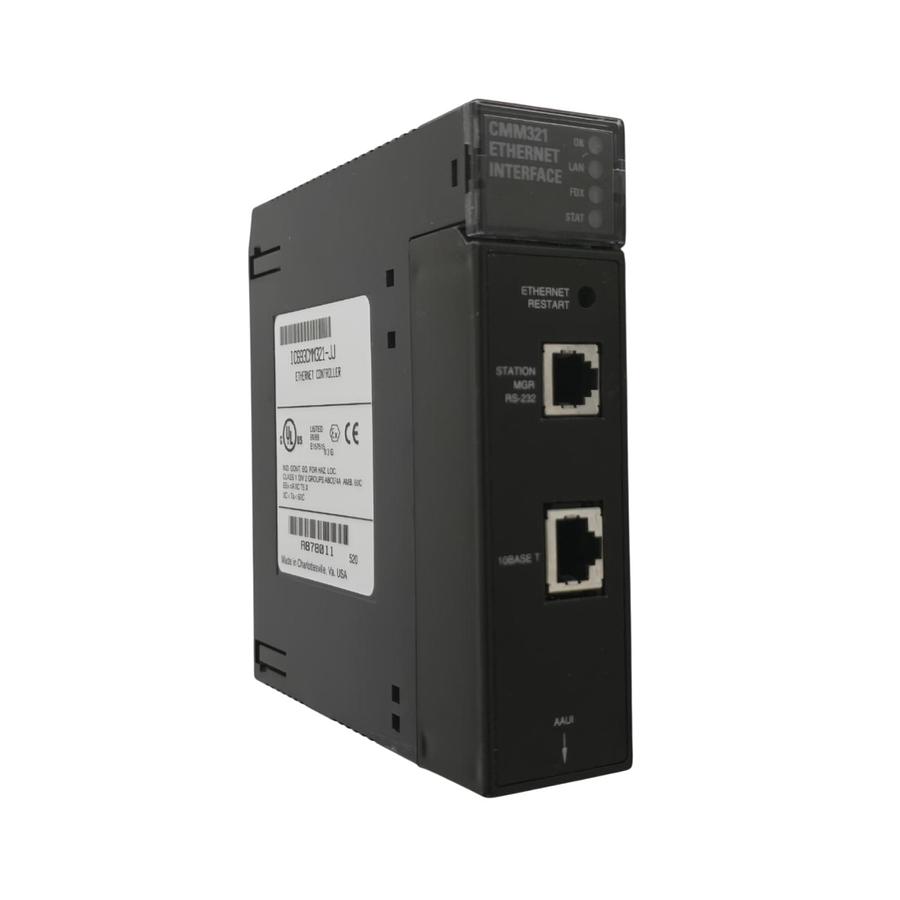 Used GE FANUC IC693CMM321-JJ CMM321 ETHERNET INTERFACE CONTROLLER IC693CMM321 NSNP