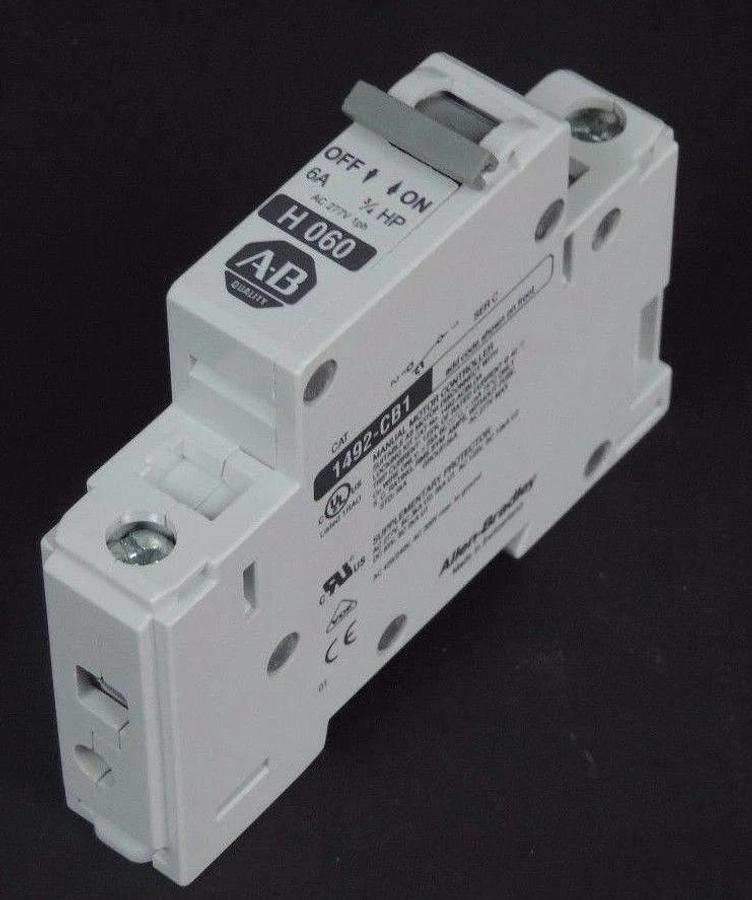 NIB ALLEN BRADLEY 1492-CB1H060 ENERGY LIMITING CIRCUIT BREAKER SER C 1492CB1H060