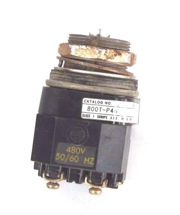 Used ALLEN BRADLEY 800T-P46 SER. N PILOT LIGHT W/ 480V 50/60HZ TRANSFORMER & BULB