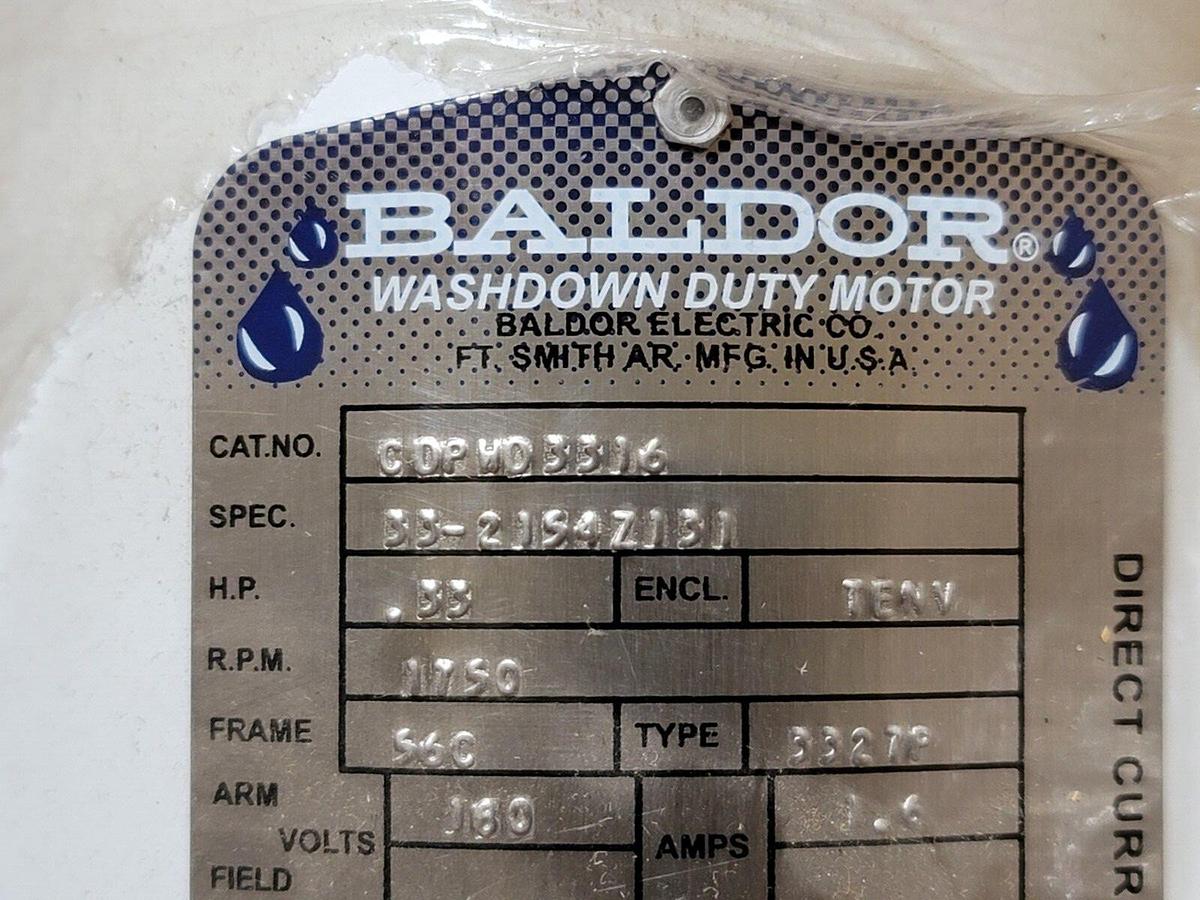 Used NEW ABB BALDOR CDPWD3316 1/3HP ELECTRIC MOTOR 1750RPM 33-2154Z131 TENV
