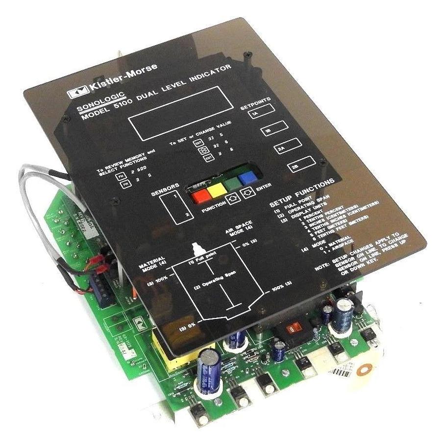 Used KISTLER MORSE 5100 DUAL LEVEL INDICATOR 63-1198-02, 63-1176-02, 63-1175-07