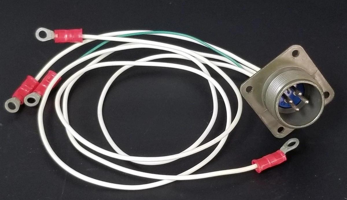 Used GENERIC S1D970030-262.01 CABLE ASSY. W/ AMPHENOL MS3102A14S-2P RECEPTACLE