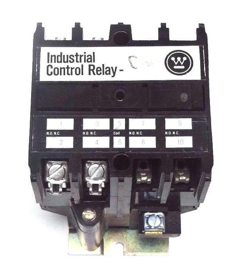 Used WESTINGHOUSE AR440A INDUSTRIAL CONTROL RELAY 766A025G01, 600V, 10AMP