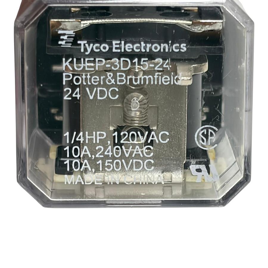 Used Lot of 5 Tyco KUEP-3D15-24 Potter & Brumfield 24 VDC Relay 10A 240VAC - New