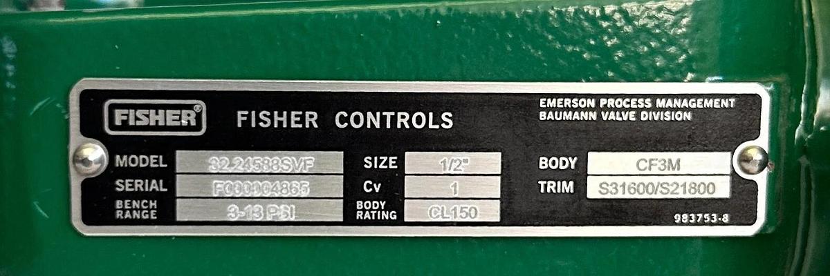 NEW FISHER 32.24588SVF / DVC2000 FIELDVUE PNEUMATIC ACTUATOR HART 1/2'' 30VDC