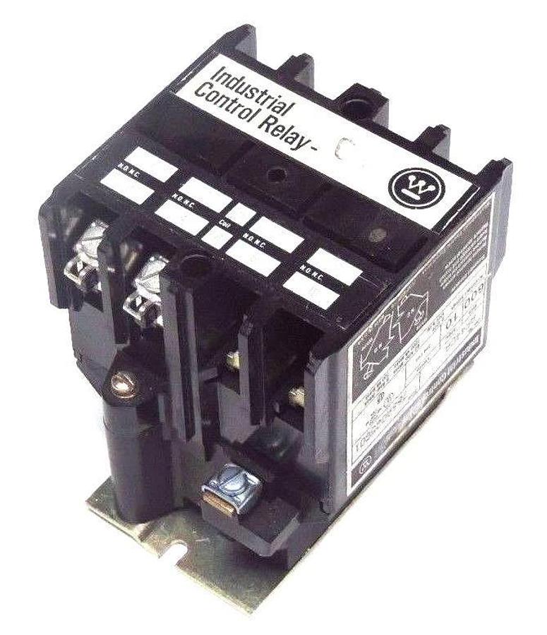 Used WESTINGHOUSE AR440A INDUSTRIAL CONTROL RELAY 766A025G01, 600V, 10AMP