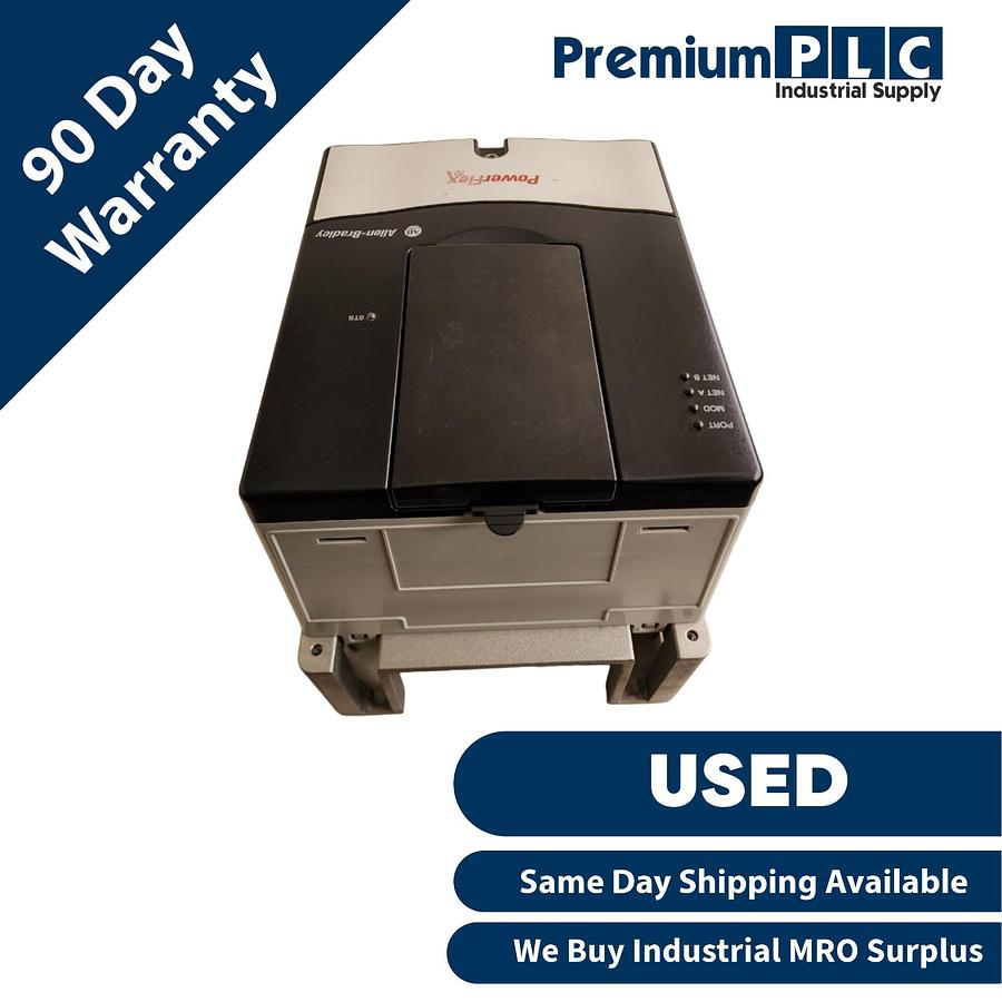 Used ALLEN BRADLEY 20AD5P0A0AYNNNC0 /A POWERFLEX 70 AC DRIVE 3HP W/ 20-COMM-R MODULE