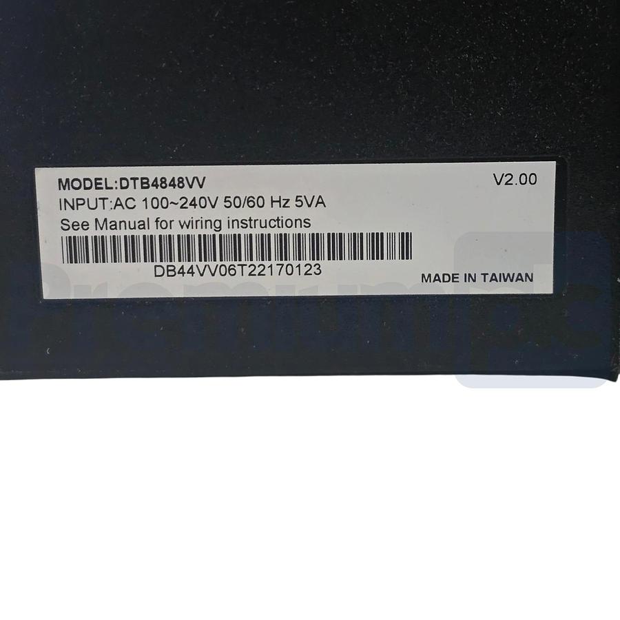 Used Delta DTB4848VV Advanced PID Temperature Controller 100-240VAC 1/16 DIN DTB4848