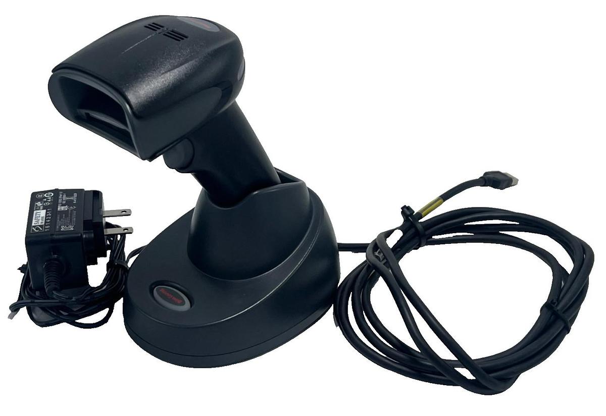 Used HONEYWELL Xenon 1902GSR-2 Wireless 2D Barcode Scanner Kit w/ Cradle, USB Cable,