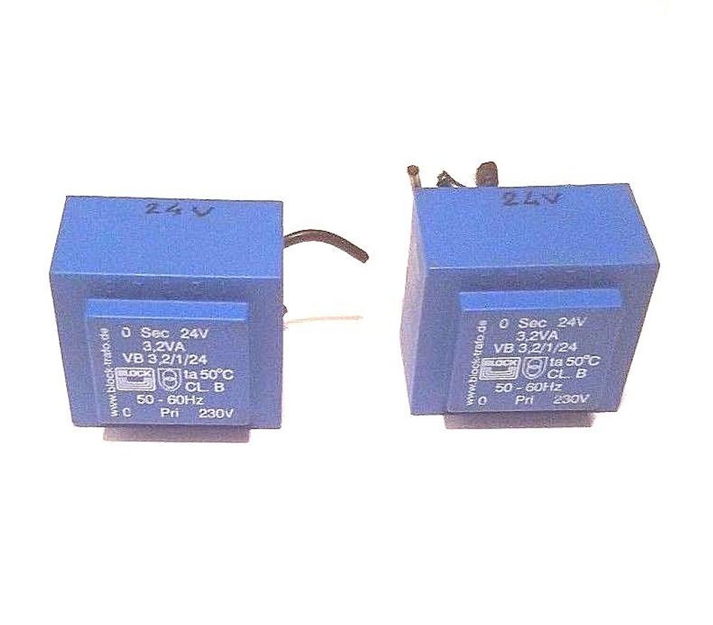 Used LOT OF 2 NEW BLOCK VB 3,2/1/24 SHORT CIRCUIT BOARD TRANSFORMERS 50/60HZ