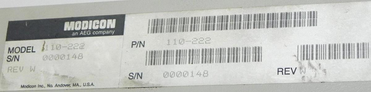 Used MODICON 110-222 SERVO POSITION CONTROLLER 110222 MODEL 410