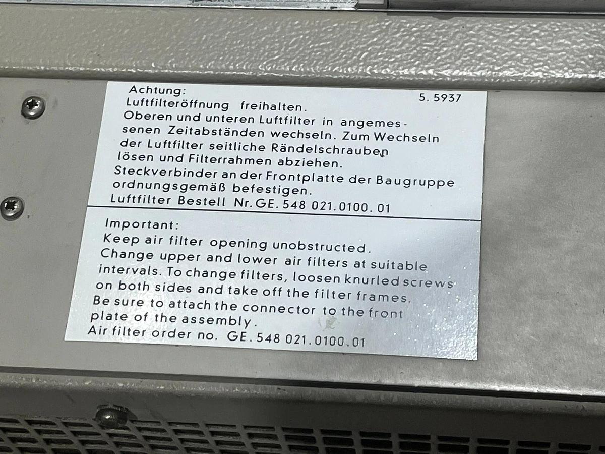 Used SIEMENS SINUMERIK OPERATOR CONSOLE *FOR PARTS* GE. 548 021.7128.04