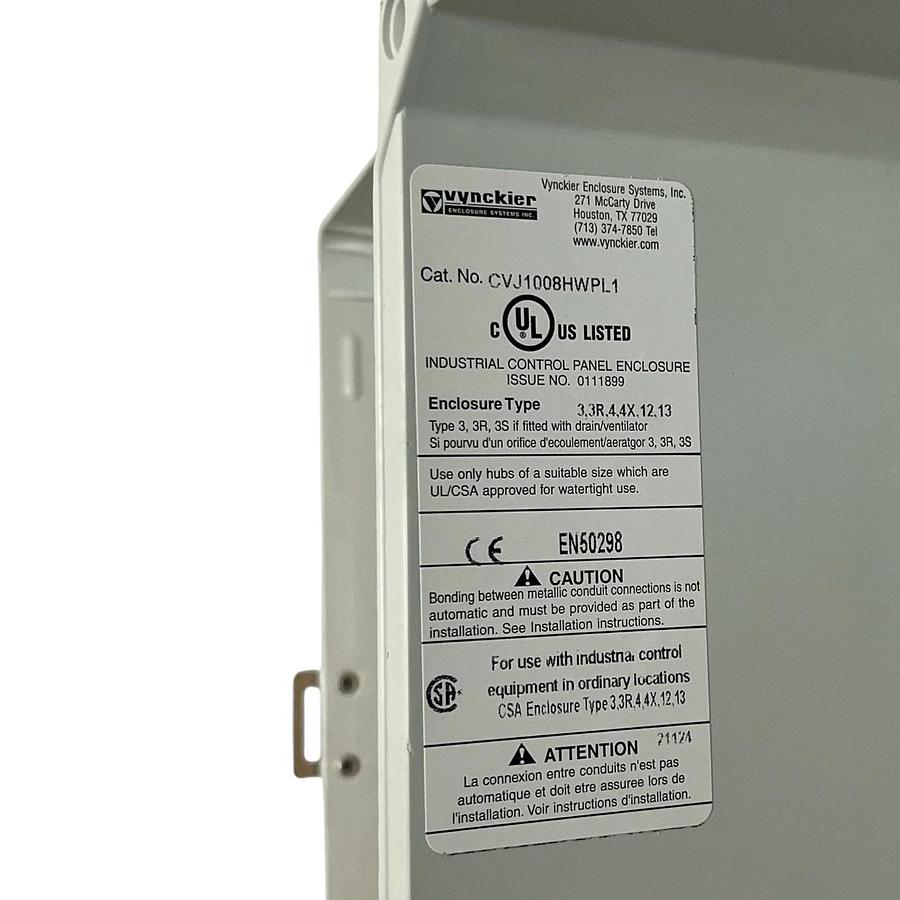 nVent HOFFMAN CVJ1008HWPL1 Fiberglass Enclosure 10x8x4 Clearview Window, NSMP