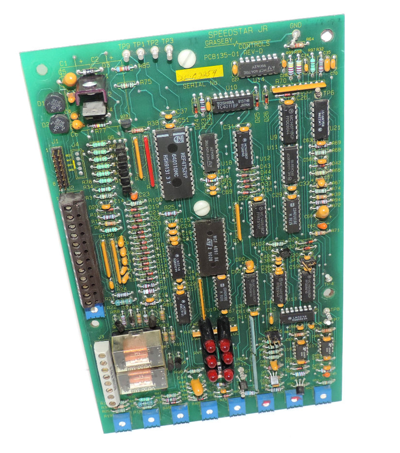 Used SPEEDSTAR JR GRASEBY CONTROLS PCB135-01 PC BOARD ASSEMBLY REV. D