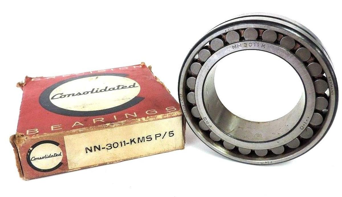 Used NIB CONSOLIDATED NN-3011-KMSP/5 PRECISION BEARING NN-3011-KMS P/5