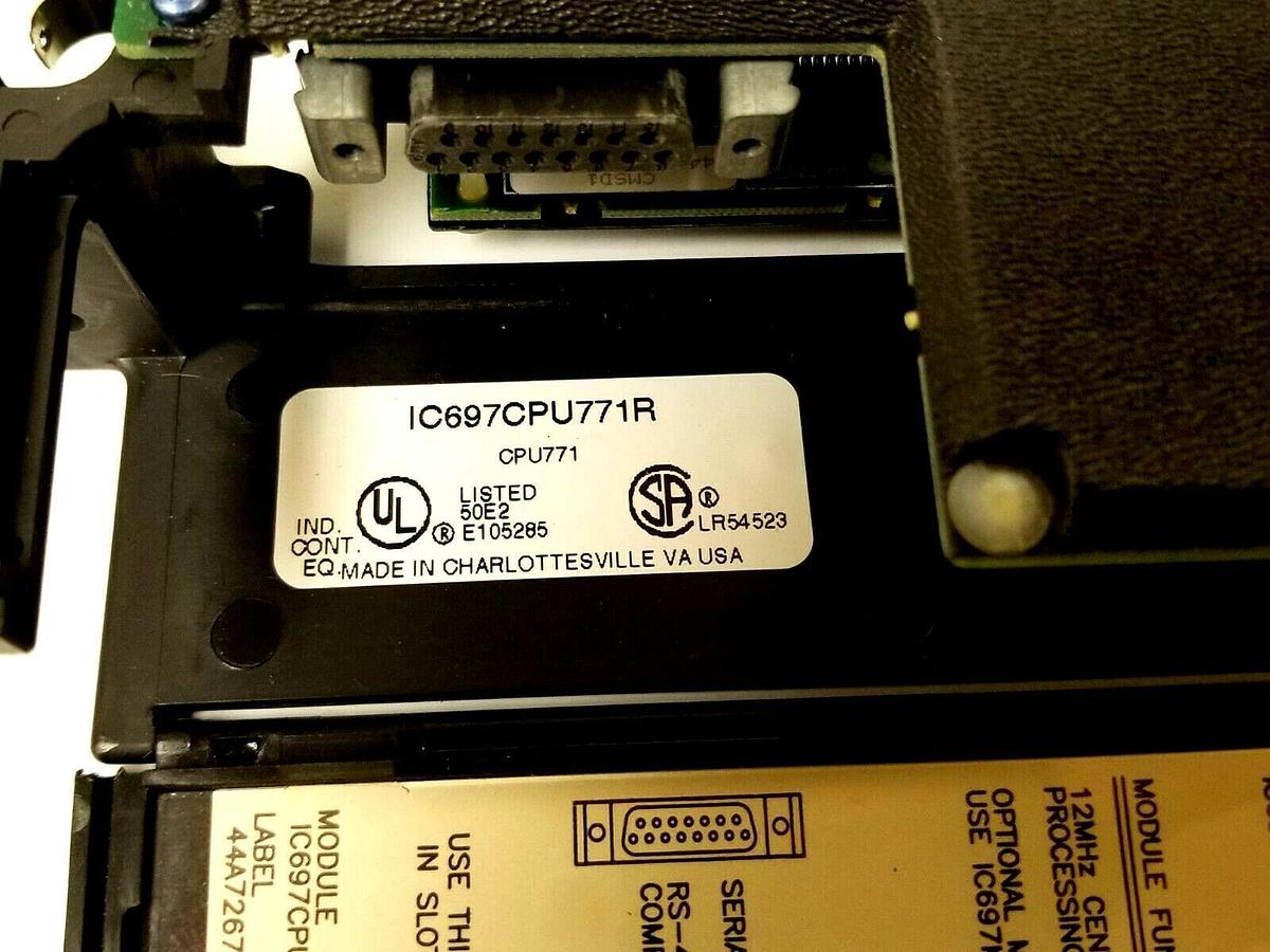Refurbished GE FANUC IC697CPU771R CPU MODULE W/ IC697MEM713B 64KB CMOS MEMORY IC697CPU771