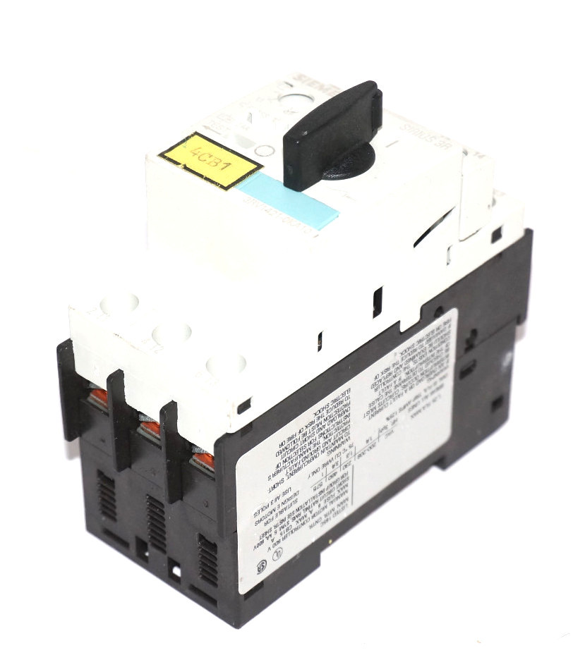 Used SIEMENS 3RV1421-0KA10 CIRCUIT BREAKER 3 POLE 50/60HZ 1.25A 3RV14210KA10