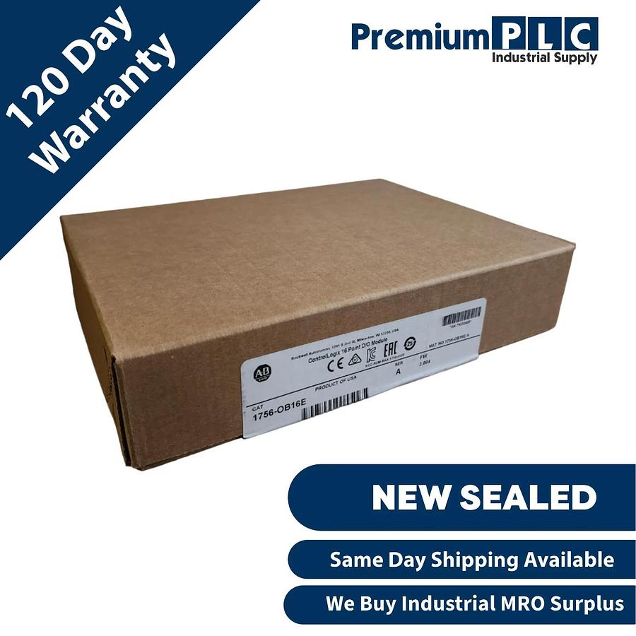 Used NEW SEALED ALLEN BRADLEY 1756-OB16E /A ControlLogix 16P D/O MODULE FW 3.004
