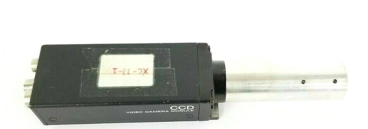 Used SONY XC-77-1 CCD CAMERA W/ 3'' IN. LENS & MOUNTING BRACKET 10.5-15VDC 2.2W XC-77
