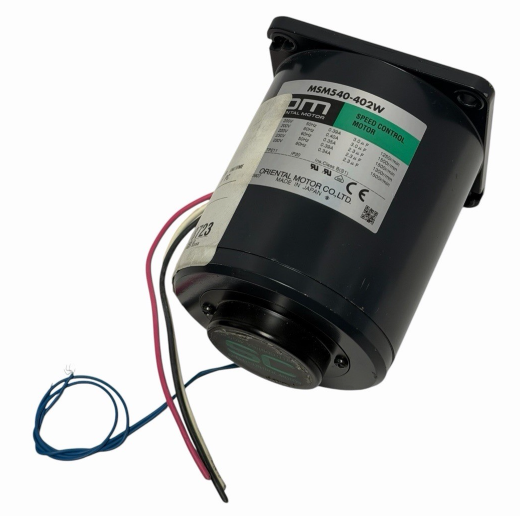 Used ORIENTAL MOTOR CO. MSM540-402W SPEED CONTROL MOTOR MSM540402W