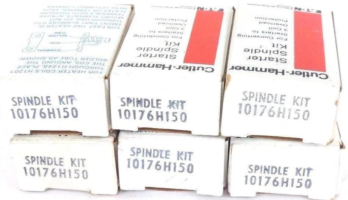 Used LOT OF 6 NIB CUTLER-HAMMER 10176H150 SPLINDLE KITS