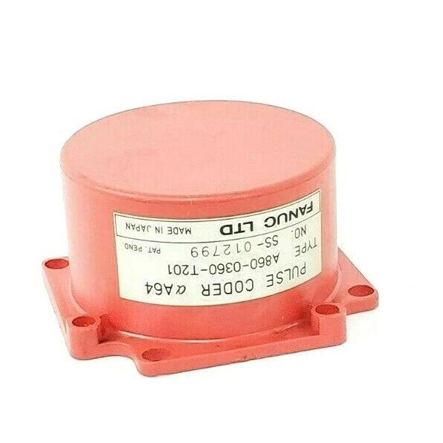 Used FANUC A860-0360-T201 PULSE CODER RED CAP NO. SS-012799