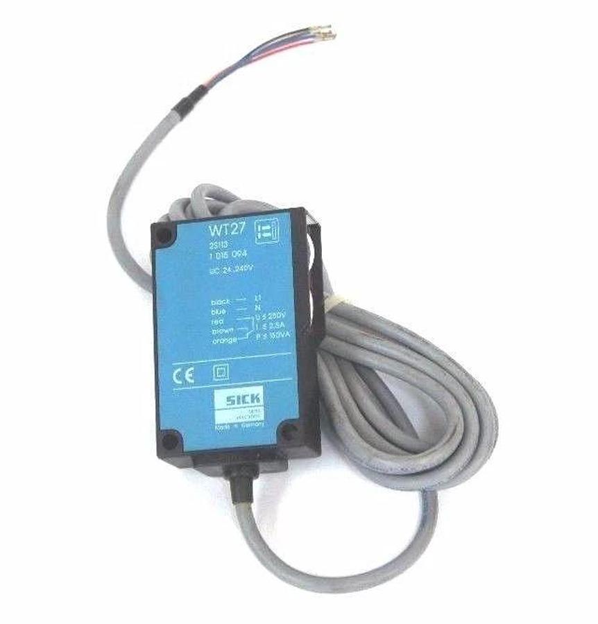 Used SICK WT27-2S113 PHOTOELECTRIC PROXIMITY SWITCH 100-1500 MM RANGE 1-015-094