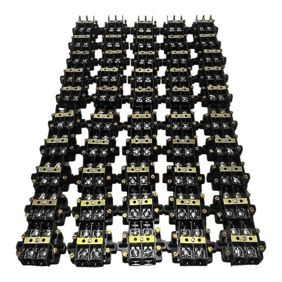 Lot of 50 Eaton Bussmann KUSC2 KU Series Panel Mount Terminal Blocks 600V 60A