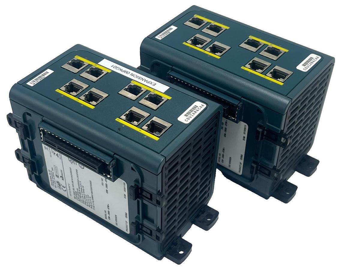 Used 2 CISCO IEM-3000-8TM= 8-Port 10/100 Fast Ethernet Expansion Module - IE 3000 Ser