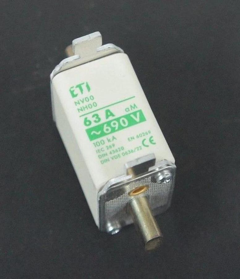Used BOX OF 3 NEW ALTECH CORP. 63NH00AM-6 MOTOR PROTECTION FUSES 36A, 660V