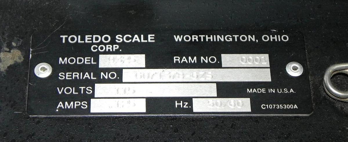 Used TOLEDO SCALE 9325 ANALOG SCALE MODULE 115/230 VOLTS 50/60 HZ
