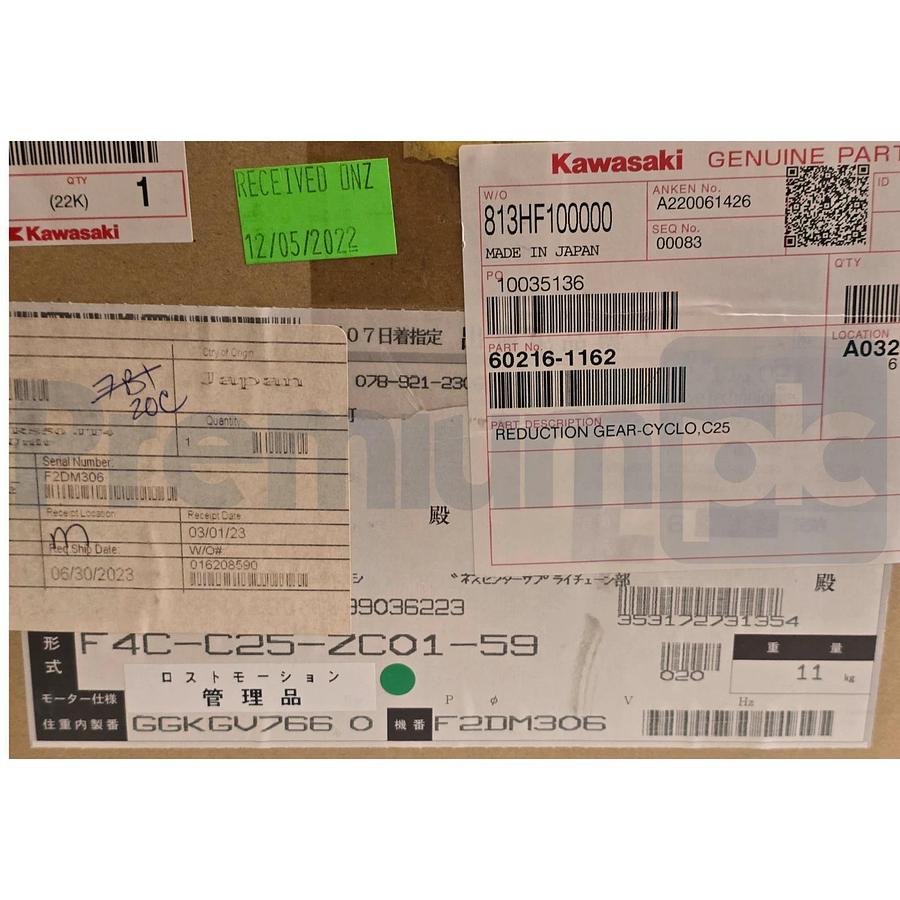Kawasaki 60216-1162 RS20N JT3/RS50N JT4 Axis Robot Reduction Gear Cyclo C25 NSMP