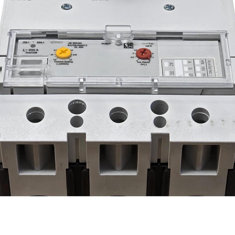 EATON MOELLER NZMN3-AE600-NA - NZM CIRCUIT BREAKER 3P 600A w/MAGNETIC TRIP NSMP