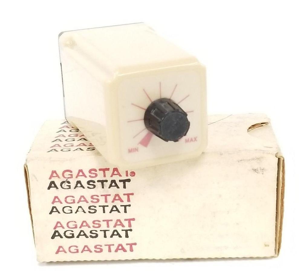 Used NIB AGASTAT SSC22QDA TIME DELAY RELAY 2-60s 12VDC 10A 28VDC/120VAC
