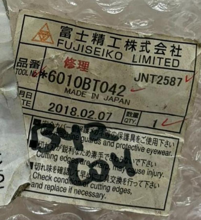 Used Fujiseiko 6010BT042 CNC Multi-Insert Boring Cutter Head Refurbished
