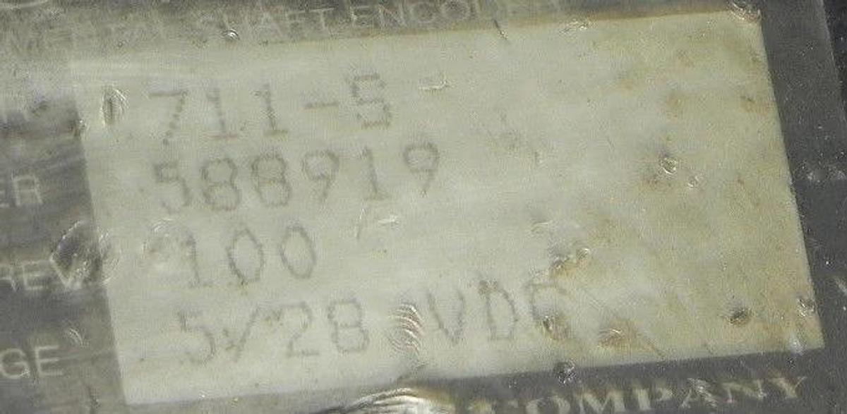 Used ENCODER PRODUCTS 711-S ENCODER 5-28VDC, 100 CYCLES PER REV. 711S