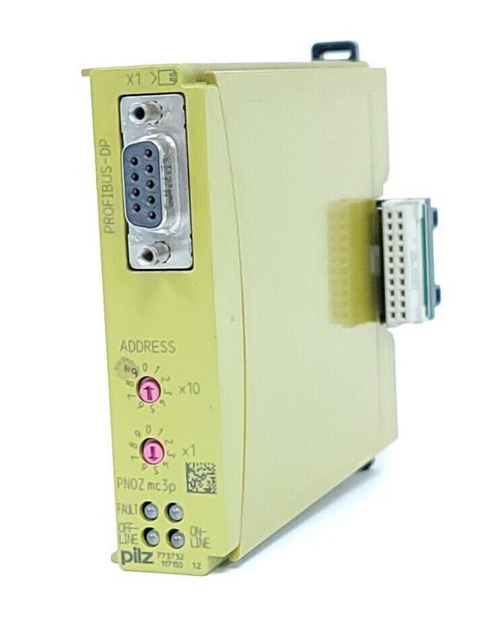 Used PILZ PNOZ mc3p PROFIBUS SLAVE MODULE 773732 PNOZMC3P
