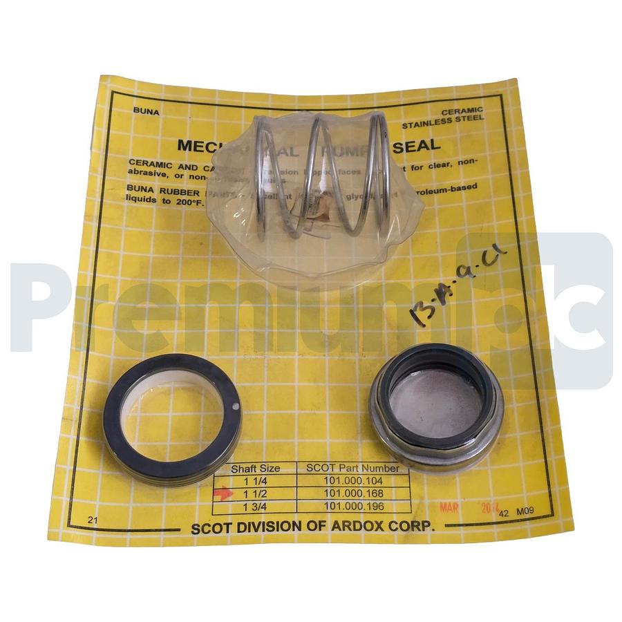 Scot Pump 101.000.168 Mechanical Seal Shaft 1-1/2" Type 21 Buna Carbon/Ceramic