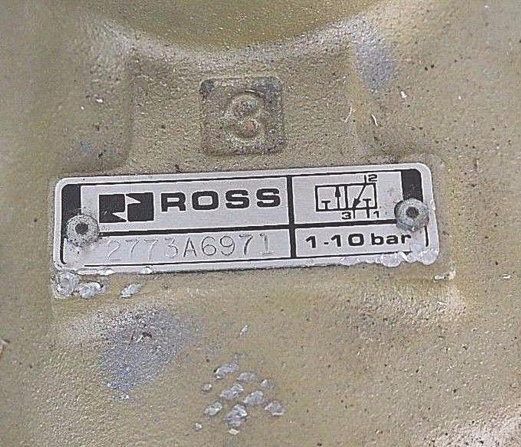 Used REPAIRED ROSS CONTROLS 2773A6971 SOLENOID VALVE 1-10 BAR, 24VDC