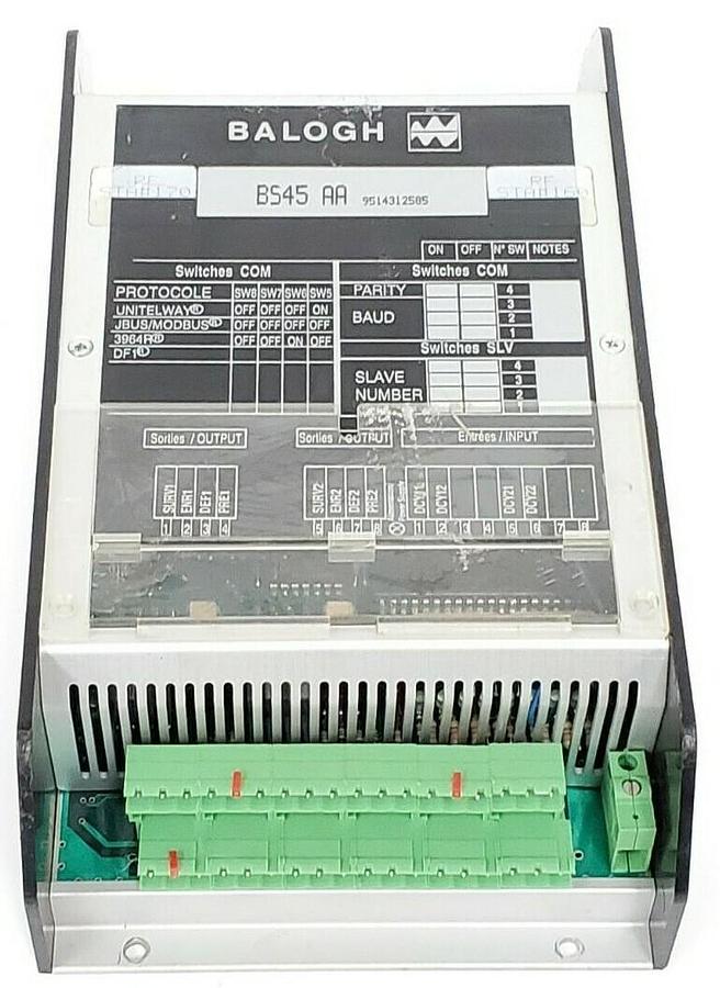 Used BALOGH BS45-AA SERIAL CONTROL MODULE 9514312585, BS45AA